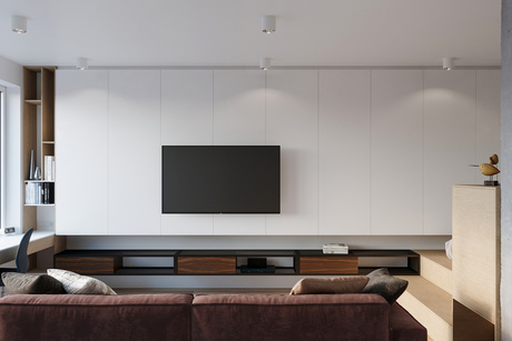 Plafond TIUBE blanco + 1x bombilla LED GU10 AR111 3000K Cálido 12W 800lm