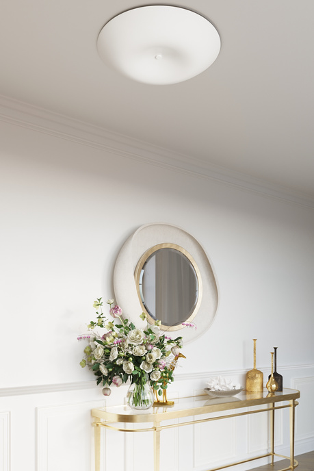 Plafond FUSION 430 + 4x Bombilla LED E27 4000K Fría 7,5W 650lm