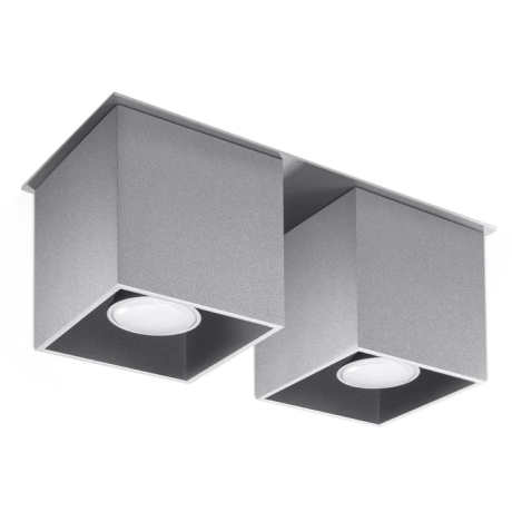 Lámpara de techo QUAD 2 gris