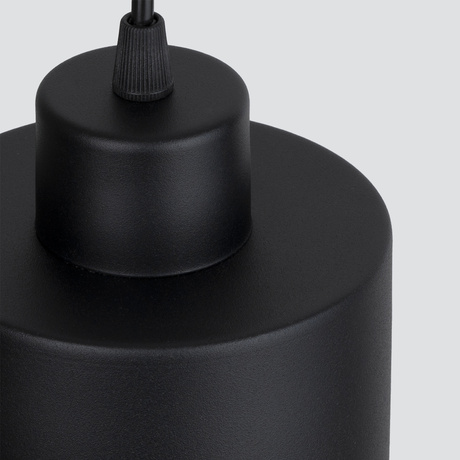 SAVAR 3 lámpara colgante negro + 3x bombilla LED E27 3000K Warm 7,5W 620lm