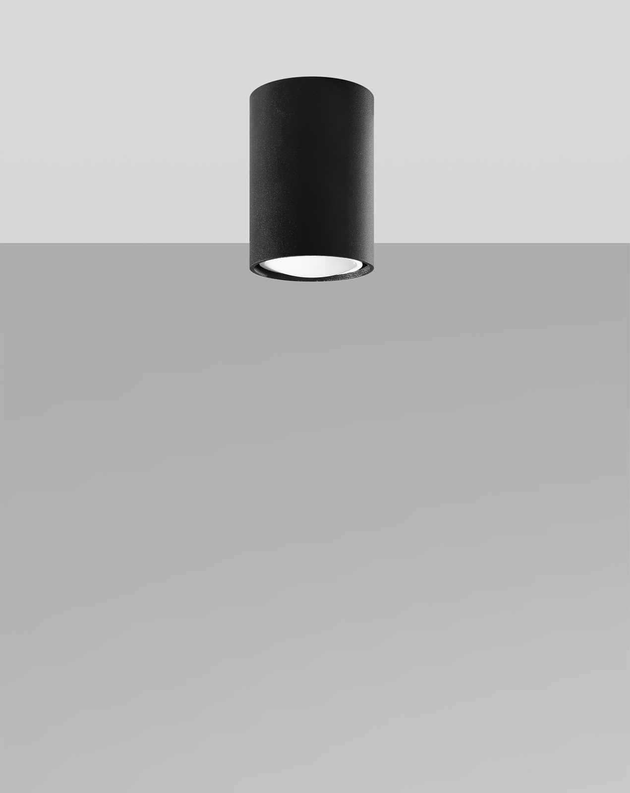 Plafond LAGOS 10 negro + 1x bombilla LED GU-10 3000K Cálida 7W 620lm