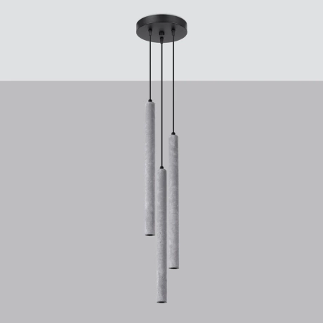 Lámpara colgante PASTELO 3P hormigón