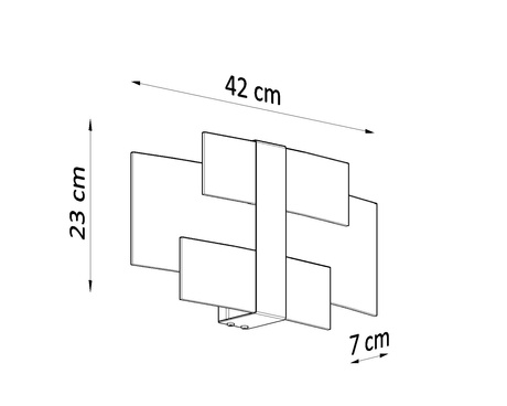 Aplique CELIA cromo + 2x bombilla LED G9 3000K Warm 4.5W 510lm