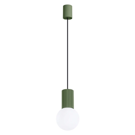 Lámpara colgante HALO 1 verde oliva
