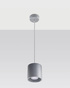 Lámpara colgante ORBIS 1 gris +1x bombilla LED GU-10 3000K Cálida 7W 620lm