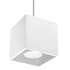Lámpara colgante QUAD 1 blanco + 1x bombilla LED GU-10 3000K Cálido 7W 620lm