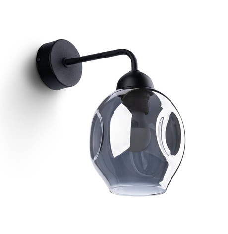 Aplique FILLAN 1 negro + 1x bombilla LED E27 4000K Fría 7,5W 690lm