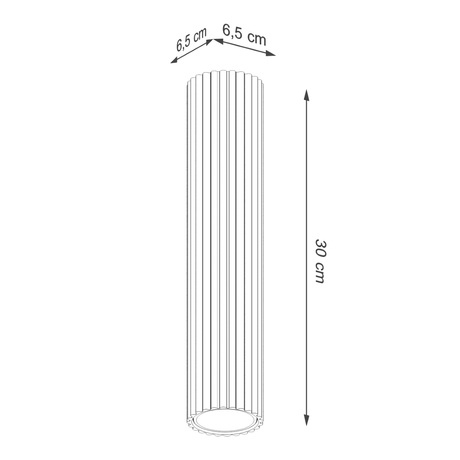 Lámpara de techo KARBON 30 verde oliva