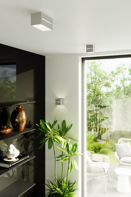 Aplique LOBO gris + 1x bombilla LED G9 3000K Warm 4.5W 510lm