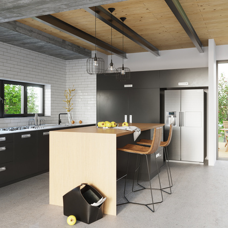 CELTA lámpara colgante negro + 1x bombilla LED E27 3000K Warm 7.5W 620lm