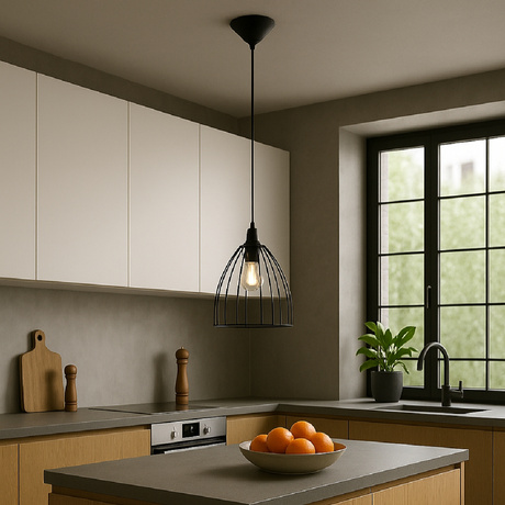 Lámpara colgante RITZ negra