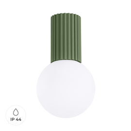 Lámpara de techo HALO verde oliva IP44