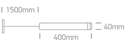 LAVE LED negro 3000K 9W 630lm