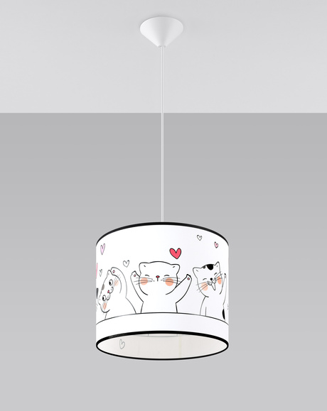 CAT 30 lámpara colgante + 1x bombilla LED E27 4000K Fría 7,5W 650lm