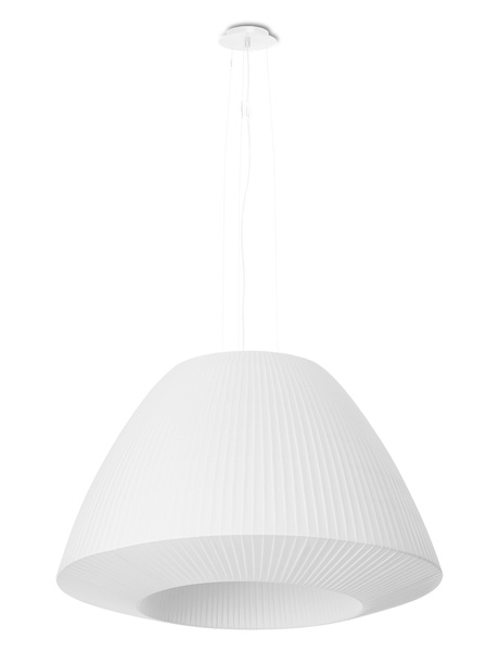 Lámpara BELLA 60 blanca + 3 bombillas LED E27 4000K Fría 7,5W 650lm