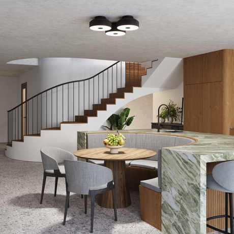 Lámpara de techo OMIQ negra