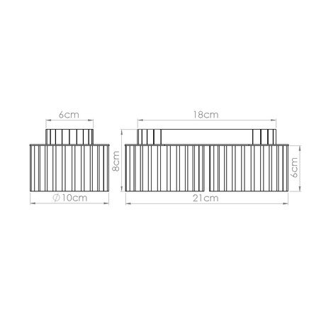 Lámpara de techo AURA 2 moca Gx53