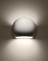 GLOBE aplique lacado blanco brillo + 1x bombilla LED E27 3000K Cálida 7,5W 620lm