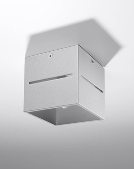 Plafond LOBO gris + 1x bombilla LED G9 3000K Warm 4.5W 510lm