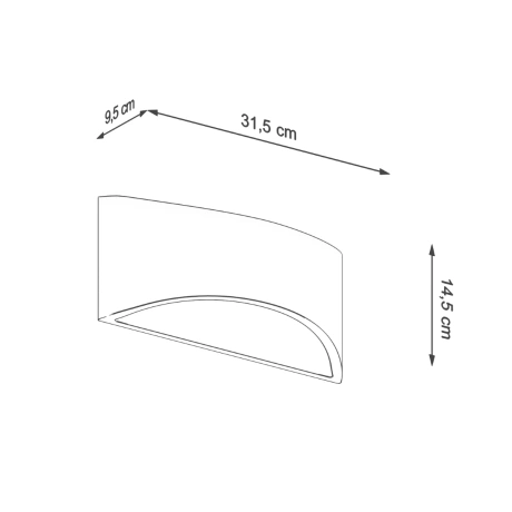 Aplique barnizado VIXEN blanco brillo