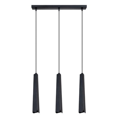 Lámpara colgante PRYSM 3L negra