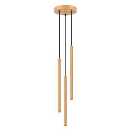 Lámpara colgante ARCHE 3P oro + 3x bombilla LED G9 4000K Frío 4,5W 460lm