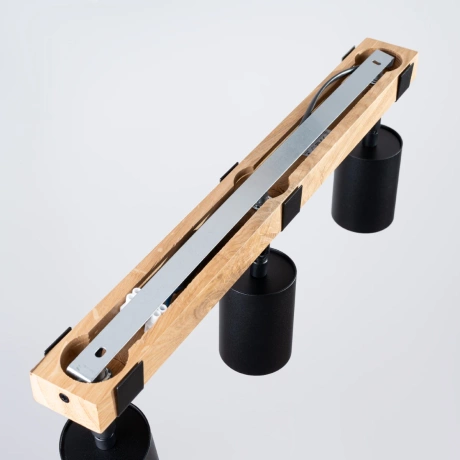 Lámpara de techo FAGER 3 negra