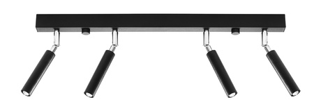 Plafond EYETECH 4 negro + 4x bombilla LED G9 3000K Cálido 4.5W 510lm