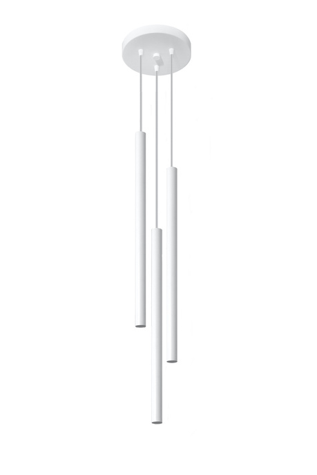 PASTELO 3P lámpara colgante blanco + 3x bombilla LED G9 4000K Fría 4,5W 530lm