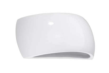 PONTIUS aplique lacado blanco brillo + 1x bombilla LED G9 3000K Warm 4.5W 510lm