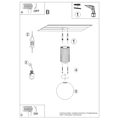 Lámpara de techo HALO ultramar IP44