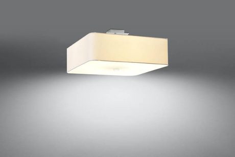 Plafond LOKKO 45 blanco + 5x Bombilla LED E27 3000K Cálida 7,5W 620lm