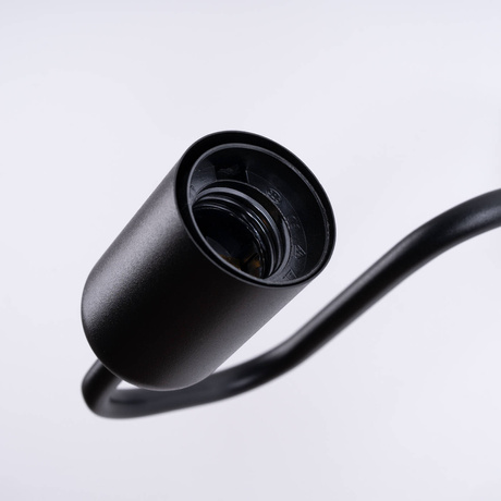 Aplique VECTOR negro + 1X bombilla LED E27 3000K 7W 760lm