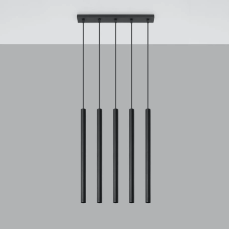 Lámpara colgante PASTELO 5 negro