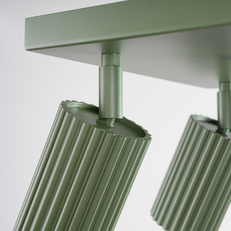 Lámpara de techo KARBON 4 verde oliva