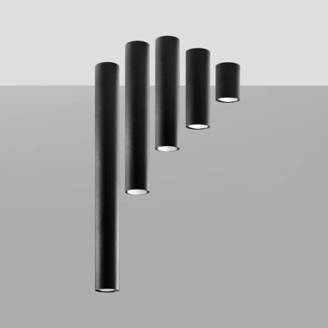 Lámpara de techo LAGOS 10 negra