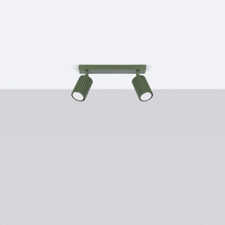 Lámpara de techo KARBON 2 verde oliva