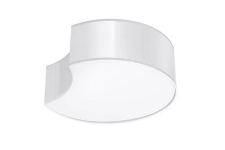 Plafond CIRCLE 1 blanco + 2x bombilla LED E27 4000K Fría 7,5W 650lm