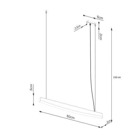 Aplique JORUN LED blanco 3000K