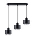 SAVAR 3 lámpara colgante negro + 3x bombilla LED E27 3000K Warm 7,5W 620lm