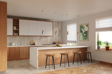 QUBIC lámpara colgante gris + 1x bombilla LED E27 3000K Warm 7,5W 620lm