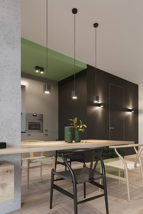 Aplique ORBIS negro + 1x bombilla LED G9 3000K Warm 4.5W 510lm