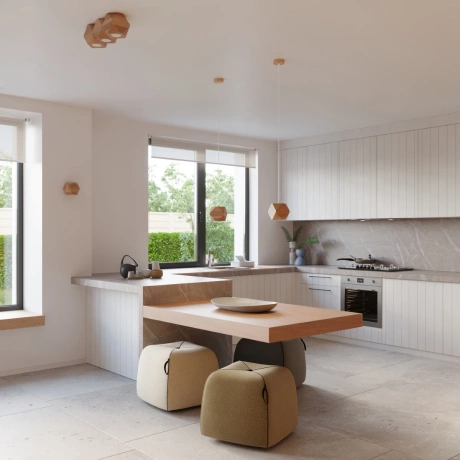 Aplique WOODY madera natural