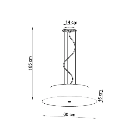 Lámpara de araña VEGA 60 negra