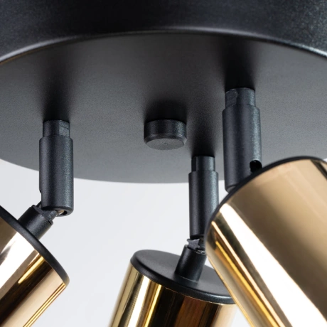 Lámpara de techo WINX 3P negro/oro