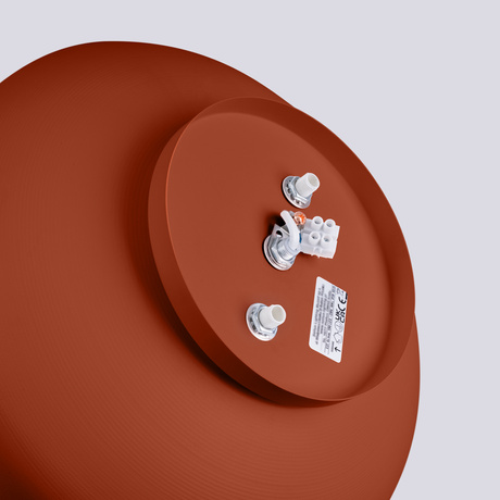 Lámpara de techo OMIQ rojo ocre