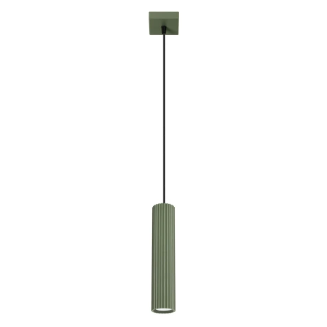 Lámpara colgante KARBON 1 verde oliva