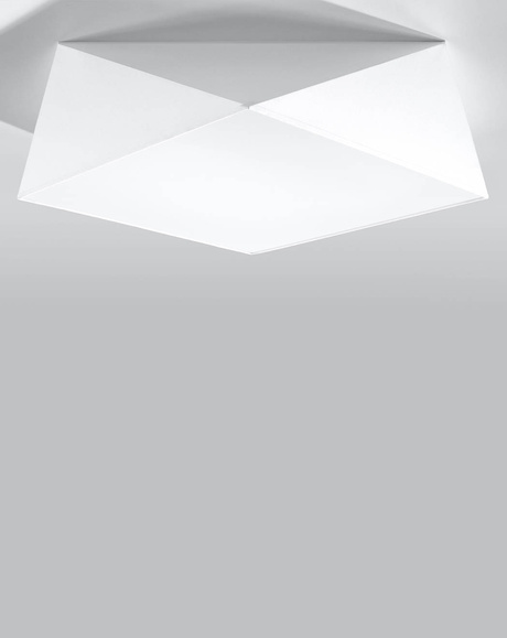 Plafond HEXA 45 BLANCO + 3x Bombilla LED E27 3000K Cálido 7,5W 620lm