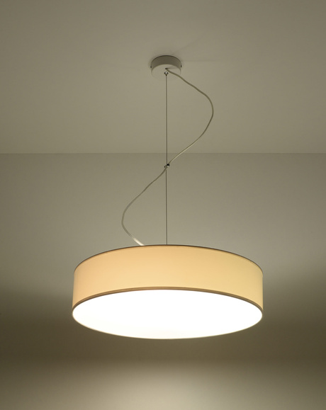 Lámpara colgante ARENA 45 BLANCA + 3 bombillas LED E27 4000K Fría 7,5W 650lm