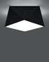 Plafond HEXA 25 NEGRO + 1x bombilla LED E27 3000K Cálida 7,5W 620lm